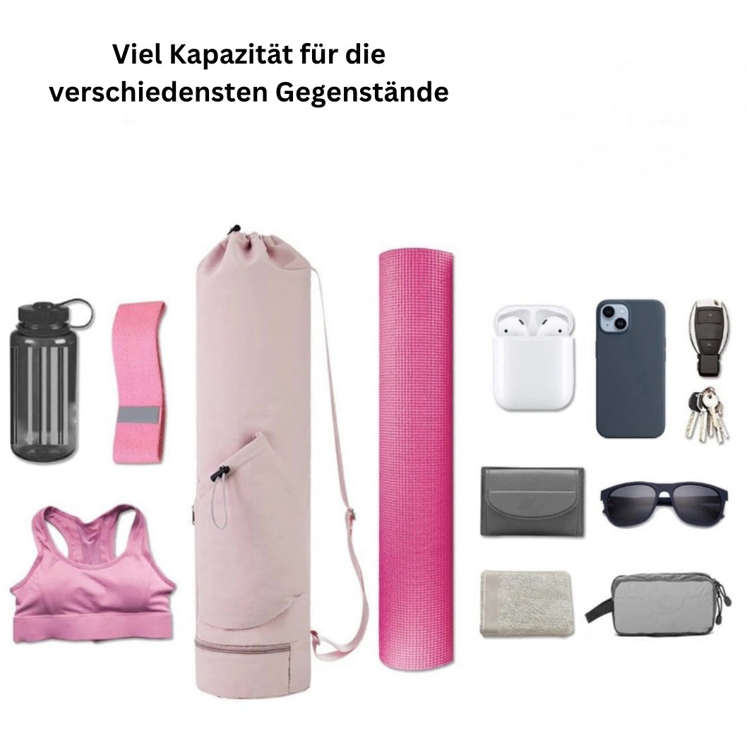 ZenCarry-Pilatesmatte mit Wasserflaschenhalterung