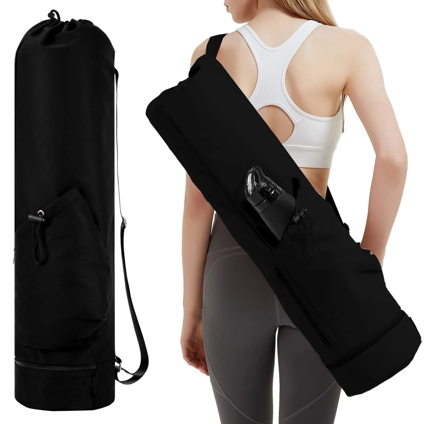 ZenCarry-Pilatesmatte mit Wasserflaschenhalterung