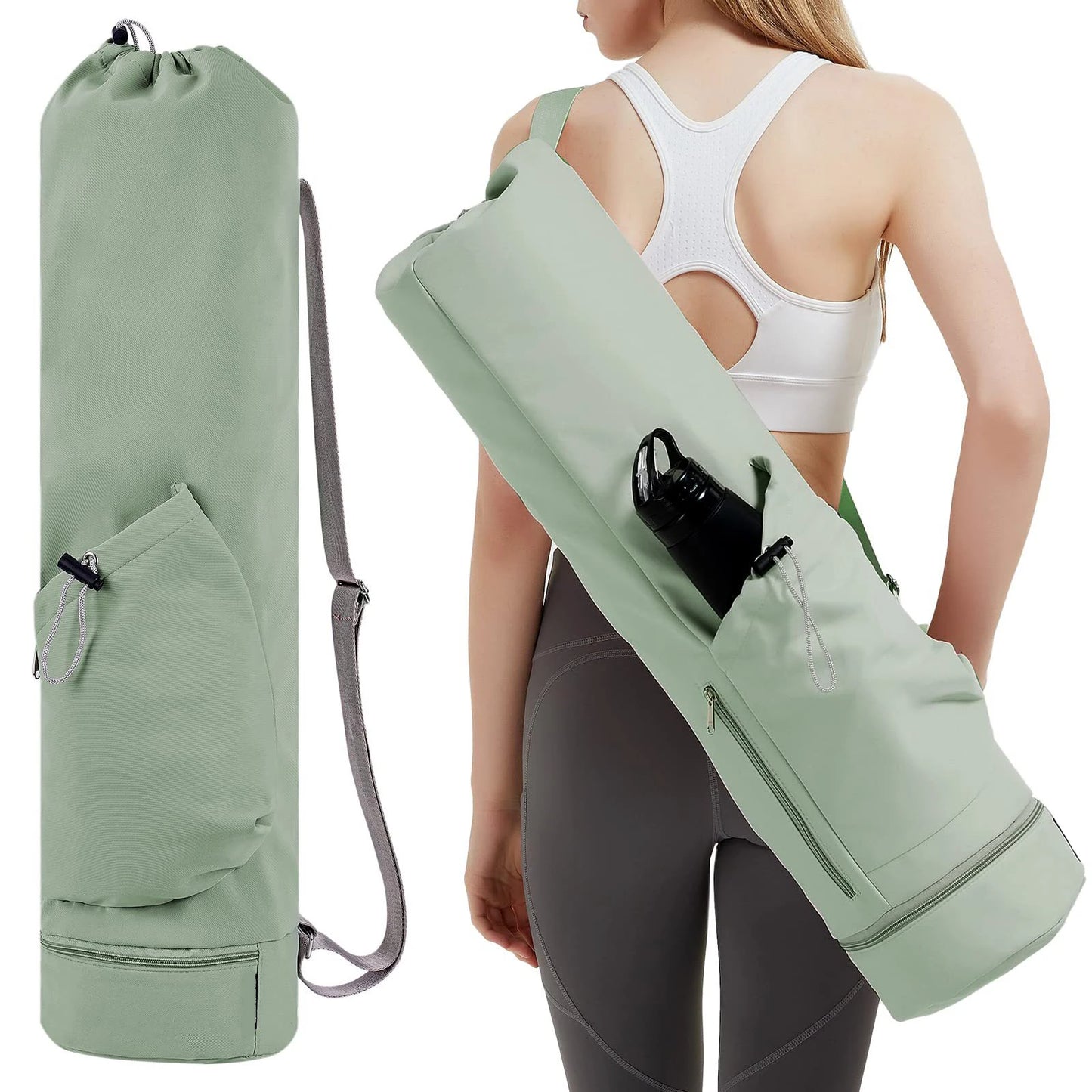 ZenCarry-Pilatesmatte mit Wasserflaschenhalterung