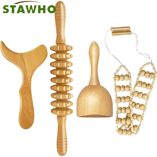 WoodZen-Dein Massage-Set aus der Natur für pure Entspannung